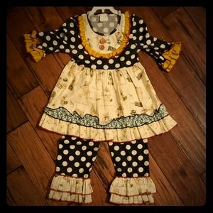 Teddy Bear Ruffle Outfit